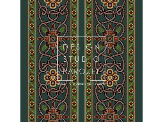 Ковровое покрытие Ege Cosmopolitan byzantine border green RF5220651