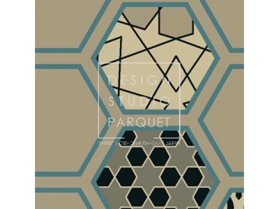 Ковровое покрытие Ege Stories hexagon stamp beige RF52751803