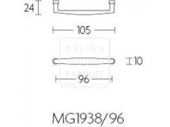 Ручка-скоба мебельная Formani TIMELESS MG1938/96 Сатинированный никель