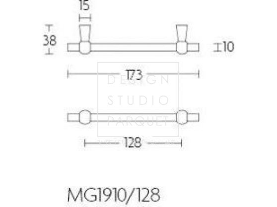 Ручка-скоба мебельная Formani TIMELESS MG1910/128 Глянцевый никель