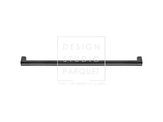 Ручка-скоба мебельная Formani TWO PB22/480 Сатинированная нержавеющая сталь/Черный дуб