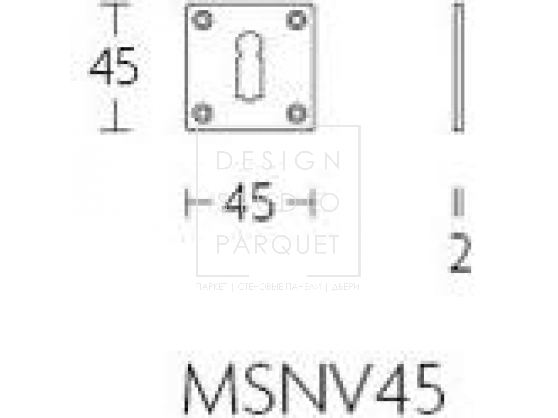 Накладка под ключ Formani TIMELESS MSNV45 Сатинированный никель