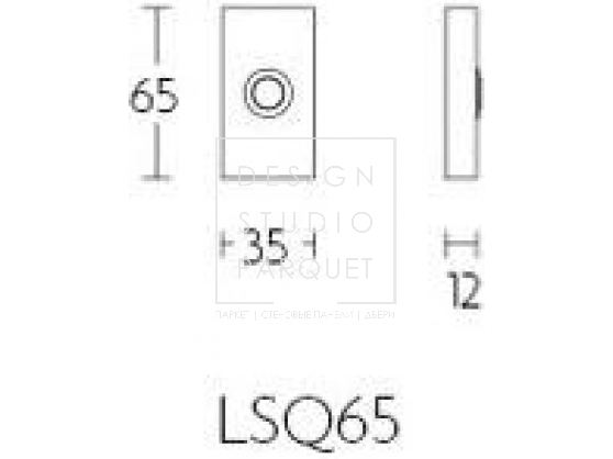 Дверной звонок Formani TIMELESS LSQ65 Глянцевый никель + PVD