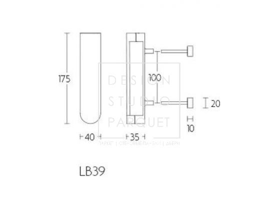 Дверной молоточек Formani BASICS LB39 Сатинированная нержавеющая сталь