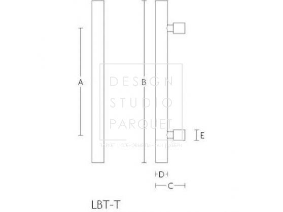 Ручка-скоба Formani BASICS LBTT-19-200 PA Сатинированная нержавеющая сталь
