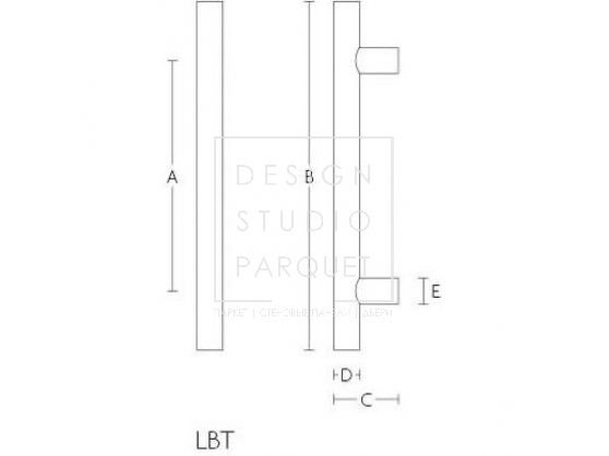 Ручка-скоба Formani BASICS LBT-19-200 NP Сатинированная нержавеющая сталь