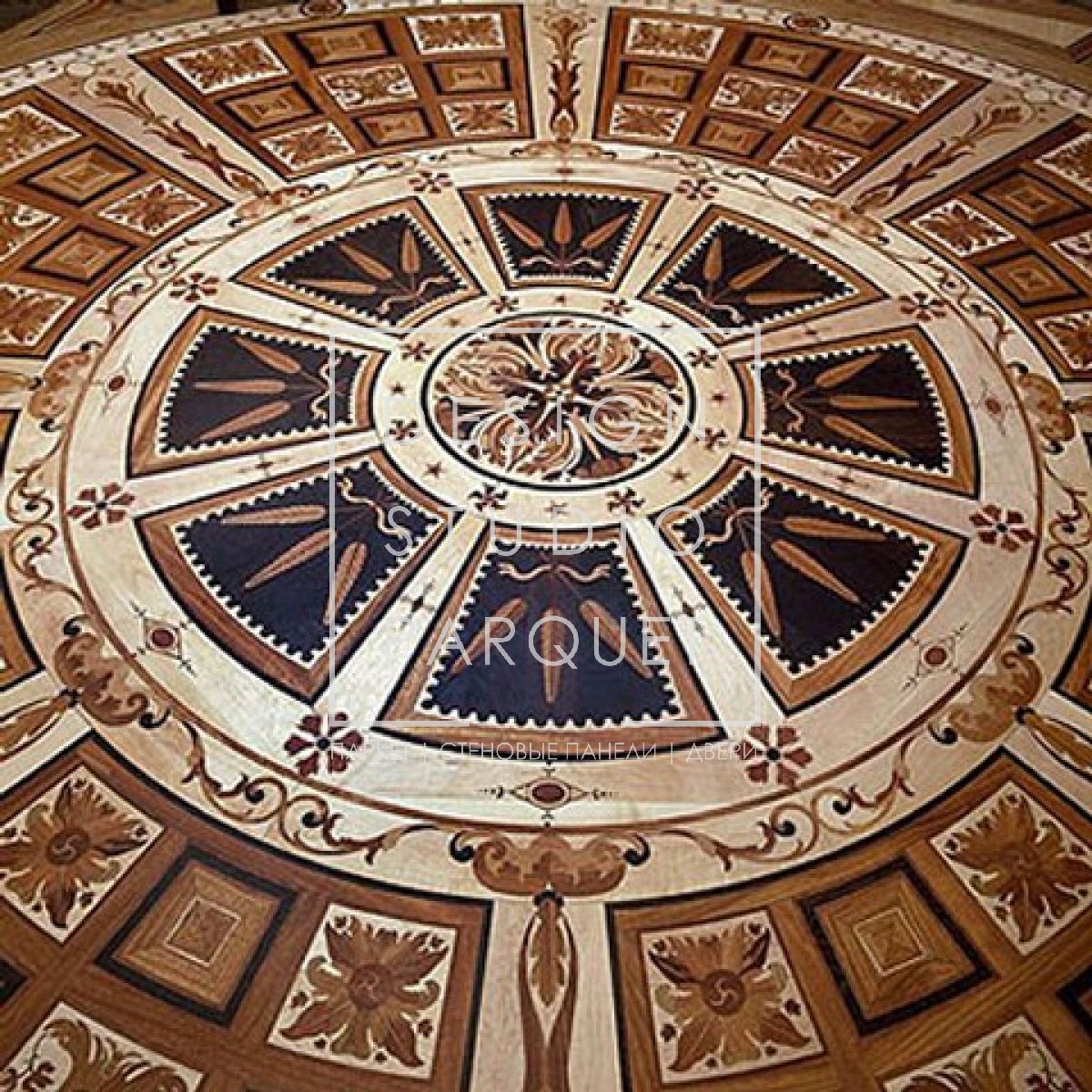 Vassalletti паркет. Художественный паркет Ковчег. Инкрустированный пол. Деревянный инкрустированный пол